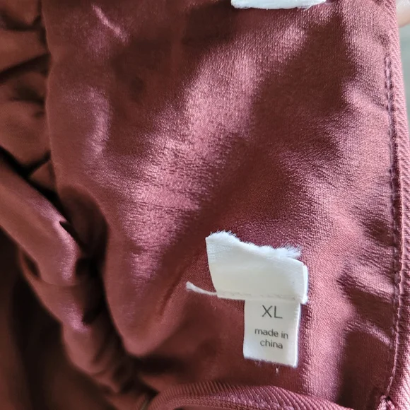 NWOT ASTR the Label Bustier Bubble Hem Babydoll Mini Dress in Merlot Brown XL - Picture 4 of 5